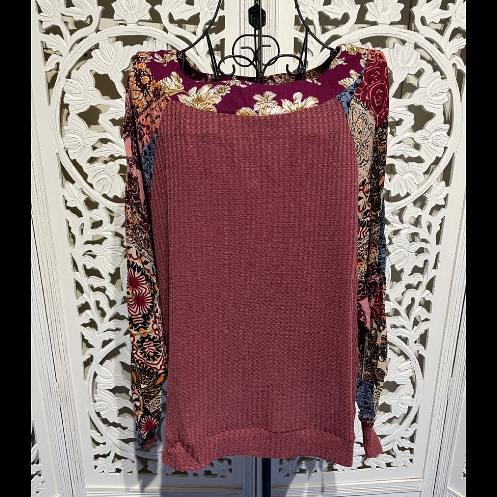 Long Sleeve Berry Top